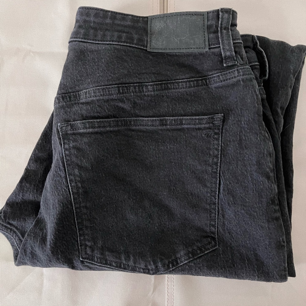 Madewell Black Relaxed Jeans - curvy, 90’s straight leg